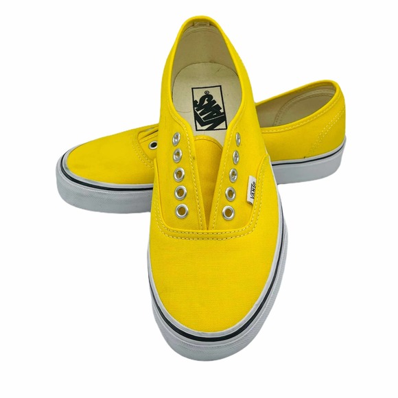 Vans Bright Yellow Authentic Canvas Sneakers 8 - Picture 6 of 10
